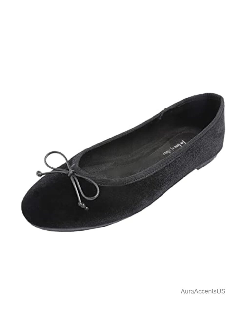 Memory Foam Cushioned Faux Suede Ballet Flats Round Toe Pull-On